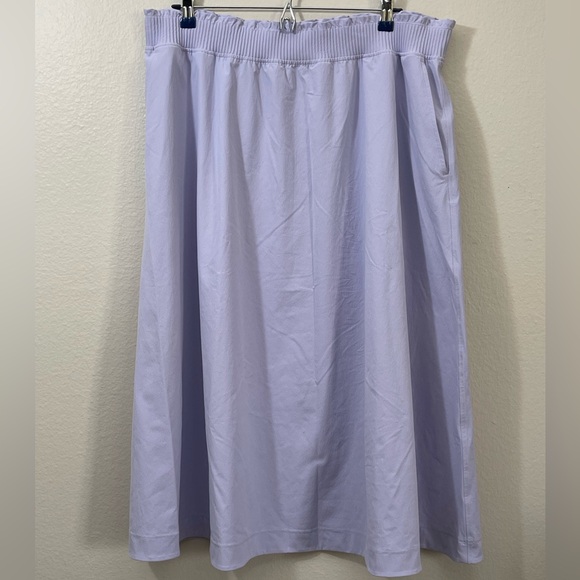 Lululemon Stretch Woven Ruffle-Waist Midi Skirt
Lavender Frost sz  XL Athleisure - Picture 3 of 11